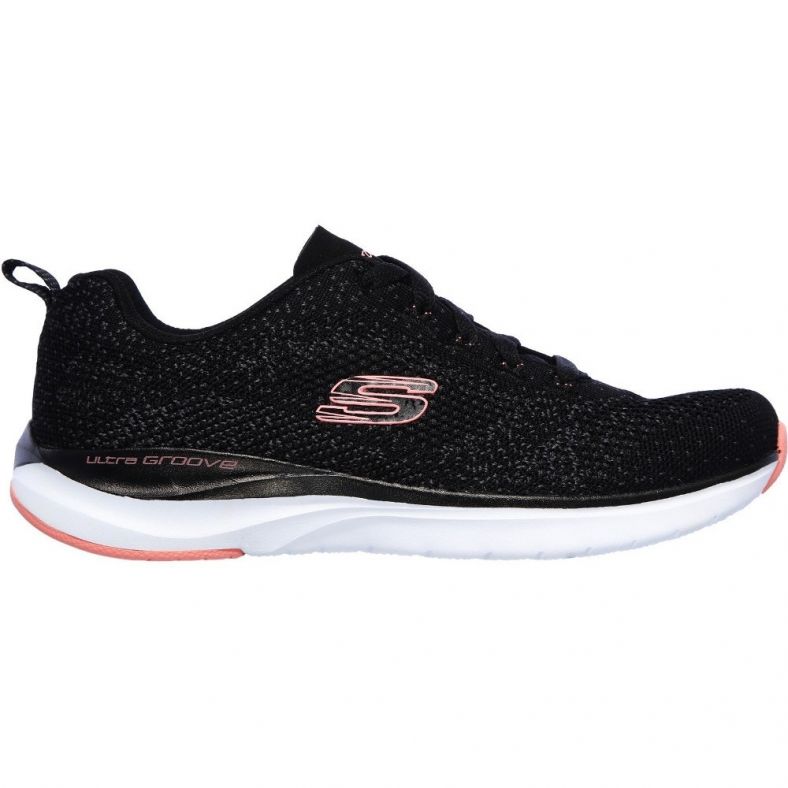 Skechers black ultra groove trainers sale