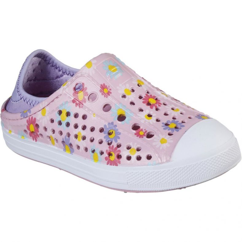 Skechers Girls Guzman Steps Hello Daisy Slip On Clog Shoes Outdoor Look