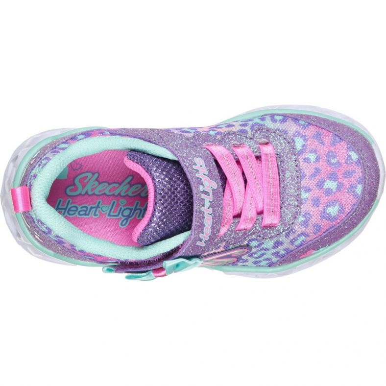 skechers heart light up trainers