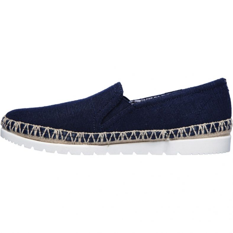 Skechers Womens Bobs Flexpadrille 3.0 Dark Horse Canvas Shoe