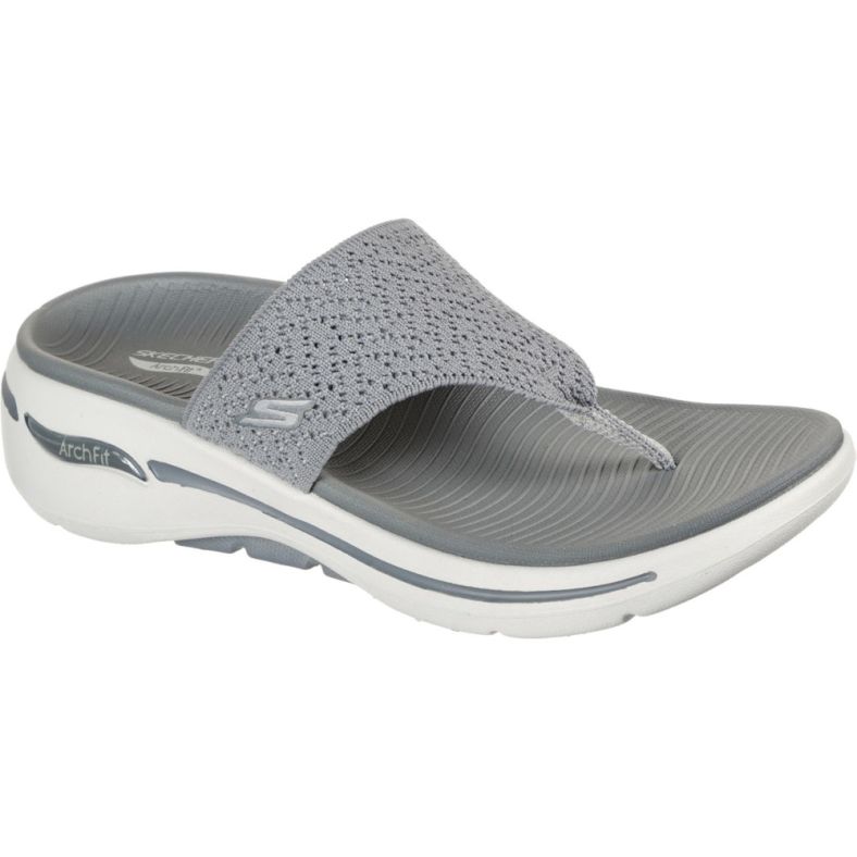 Skechers Womens Go Walk Arch Fit Weekender Summer Flip Flops | Outdoor Look