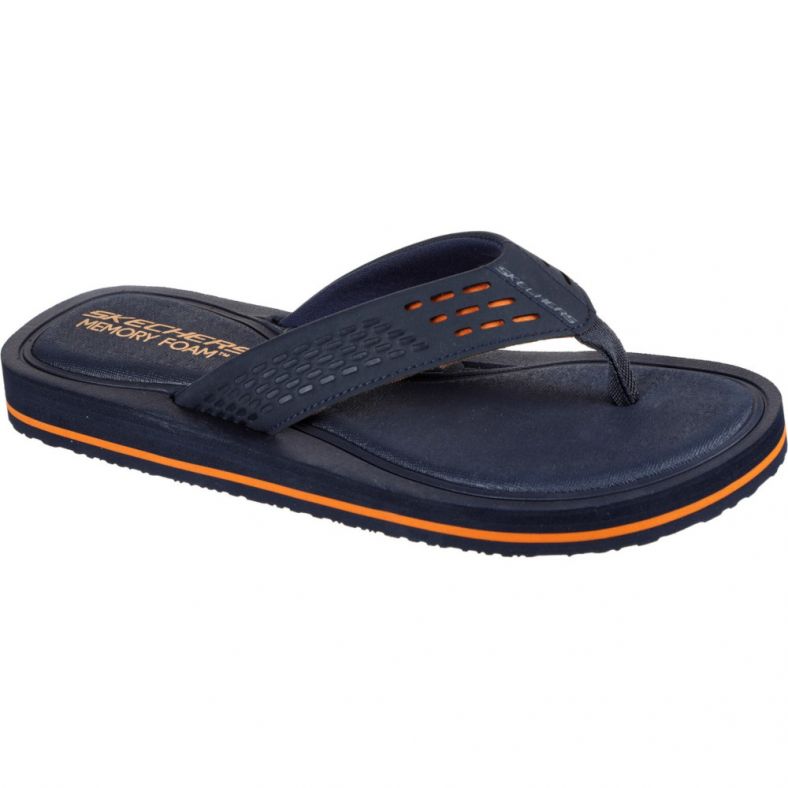 Skechers Mens Tocker Saga Bora Summer Flip Flops Outdoor Look