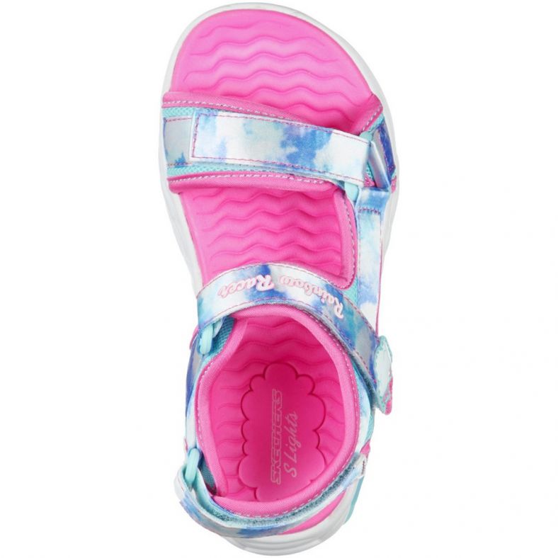 Skechers Girls Rainbow Racer Sandals Sky Beach Outdoor Look