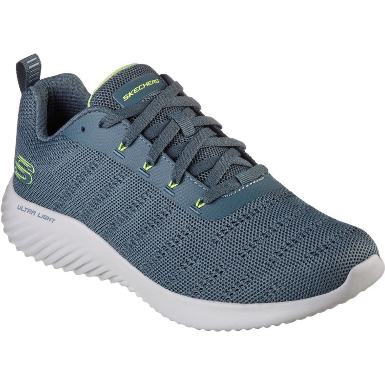 Skechers Mens Bounder Frazin Lightweight Lace Up Trainers Outdoor Look