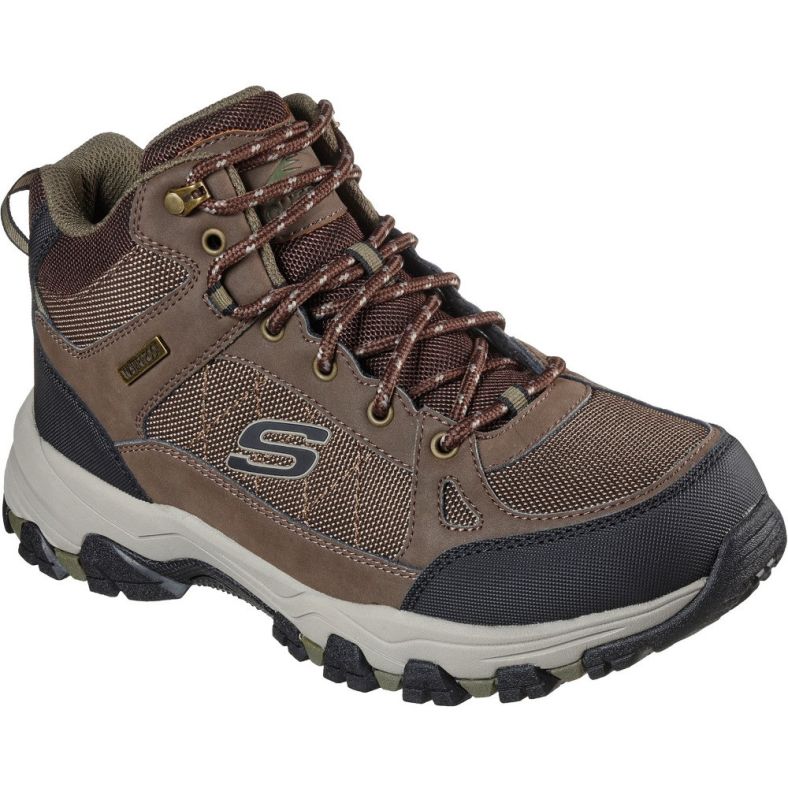 Skechers Mens Selmen Melano Leather Lace Up Walking Boots
