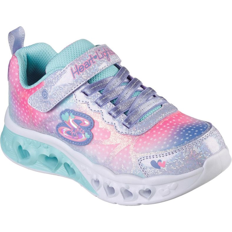 Skechers Girls Flutter Heart Lights Simply Love Trainers Outdoor