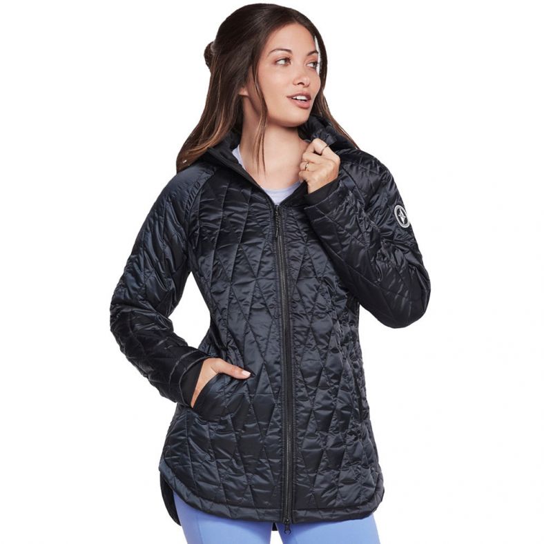 Skechers Womens Gowalk Diamond Lightweight Quilted Jacket