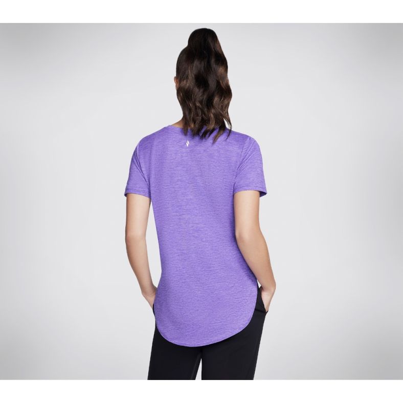 Skechers Womens GO DRI Swift Tunic Short Sleeve T Shirt Outdoor Look