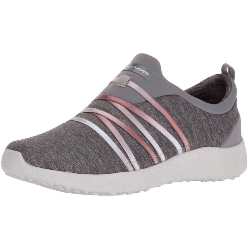 ladies grey slip on trainers