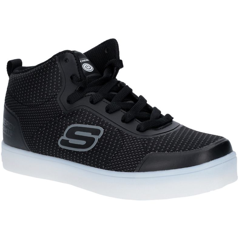 skechers - black 'energy lights' high top trainers