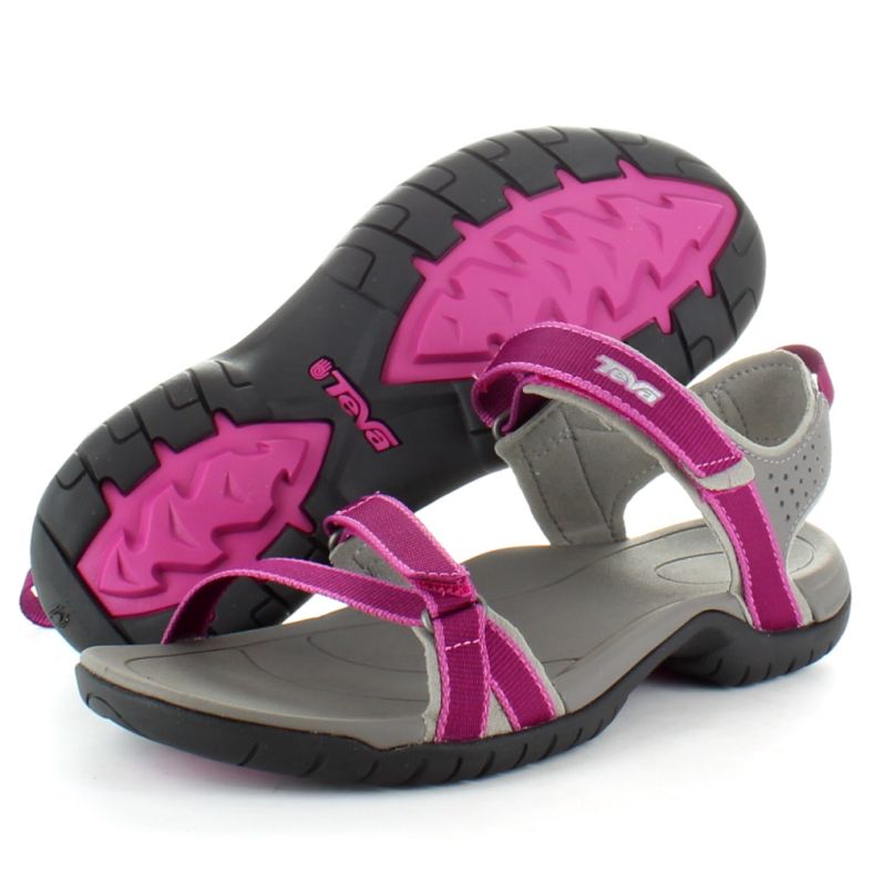 ladies pink walking sandals
