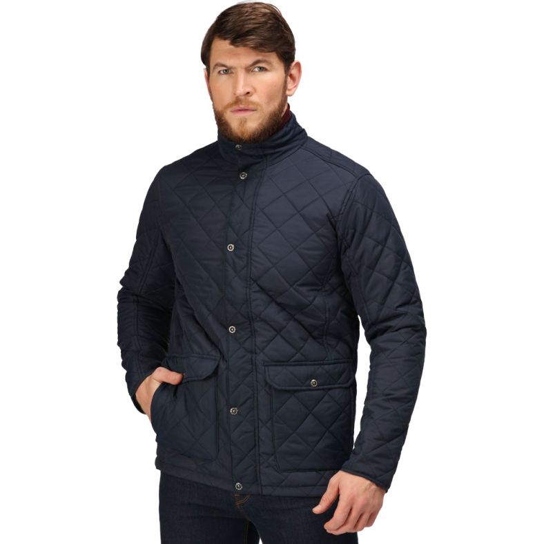 Regatta navy quilted jacket cheap