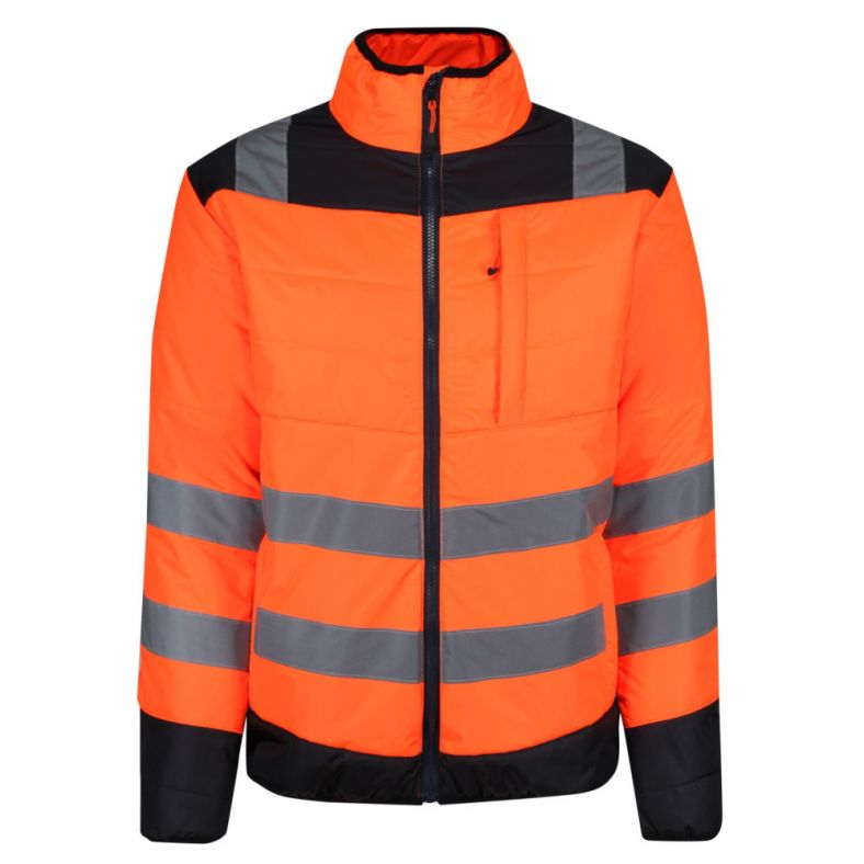 Regatta Professional Mens Hi Vis Reflective Thermal Jacket Outdoor Look