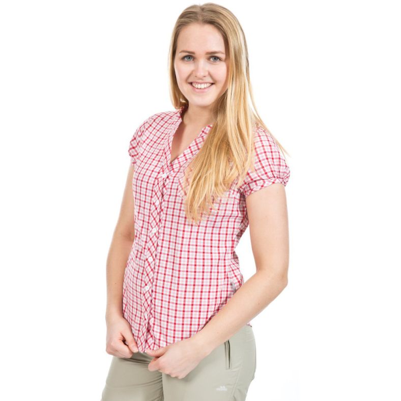 short sleeve button up women