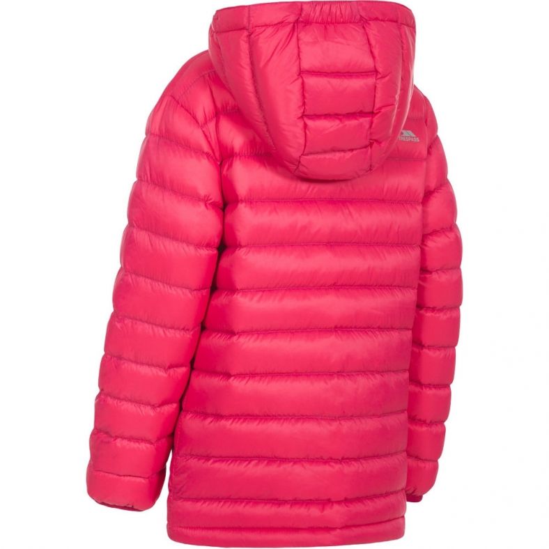 Trespass Girls Morley Ultra Lightweight Packable Down Jacket Coat Outdoor Look