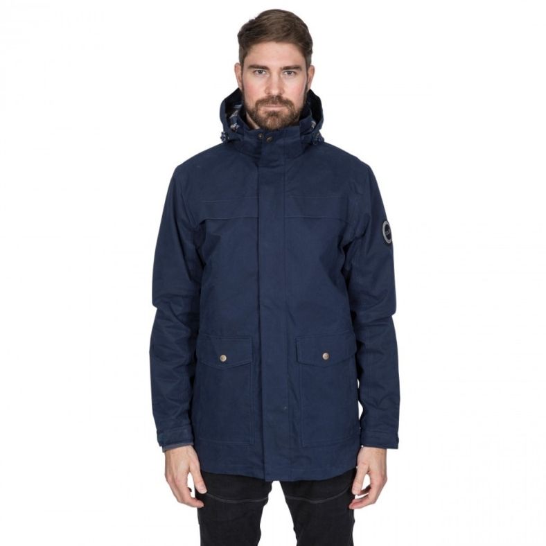 Trespass Mens Rowland DLX Waterproof Lightweight Jacket | Outdoor Look