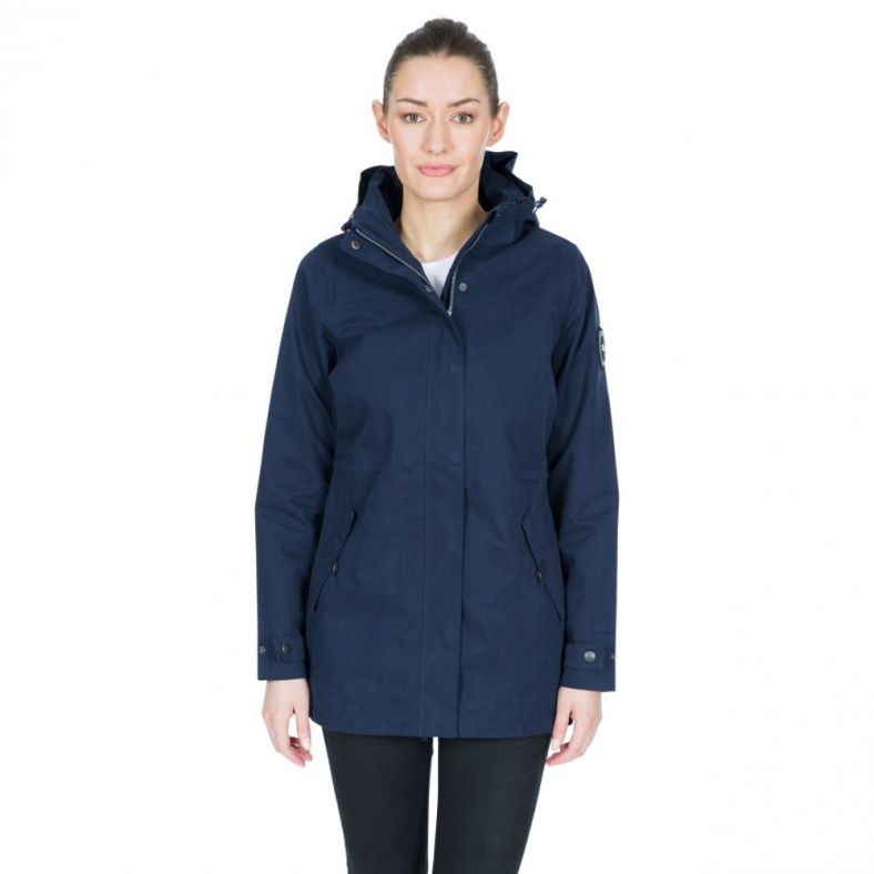 Trespass Womens Henriette DLX Waterproof Hooded Walking Coat | Outdoor Look