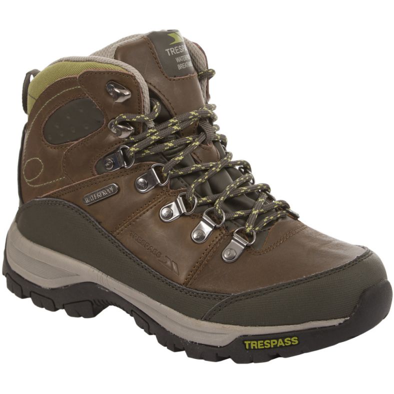 ladies leather walking boots
