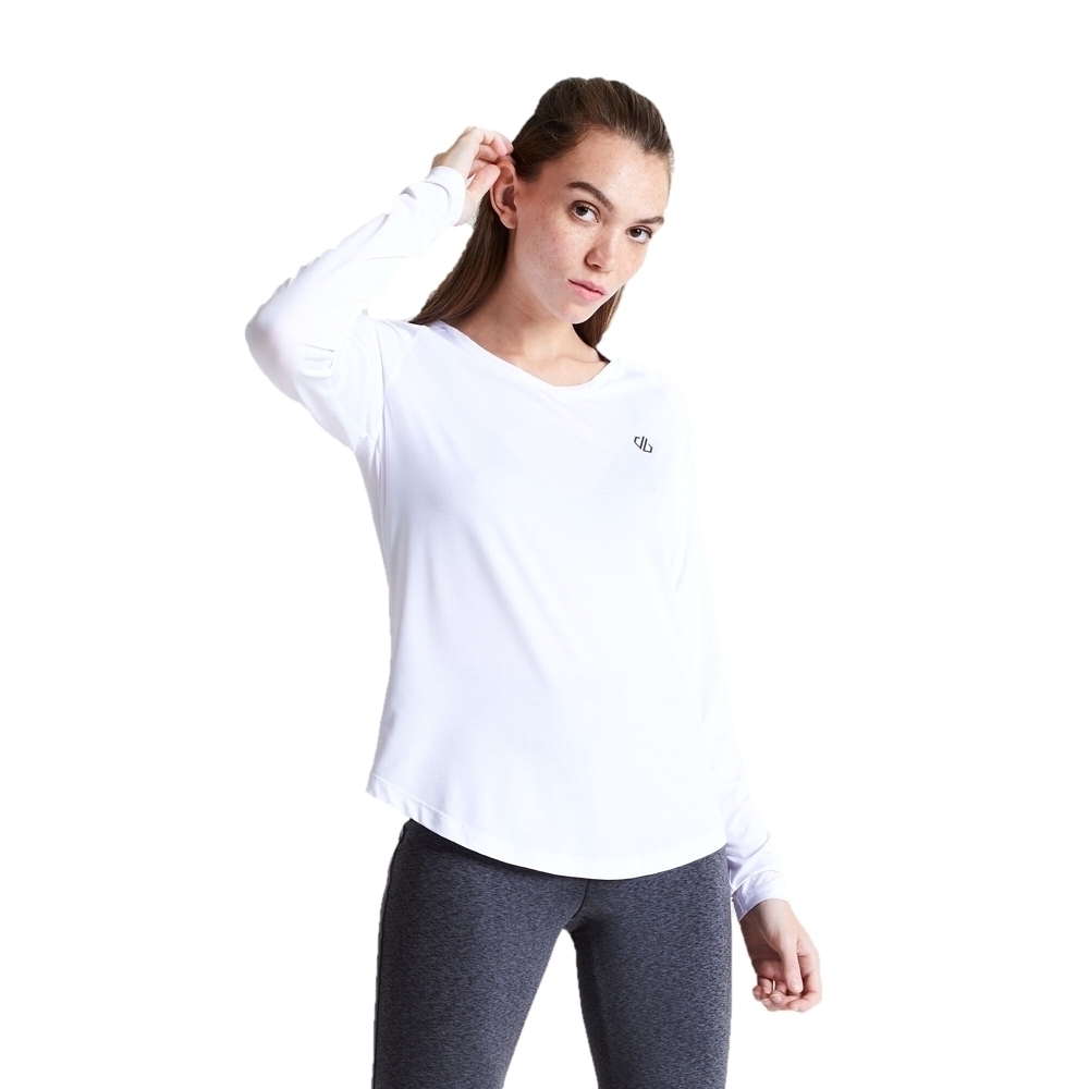 Dare 2b Womens Discern Wicking Long Sleeve Running T Shirt 12 - Bust 36’ (92cm)