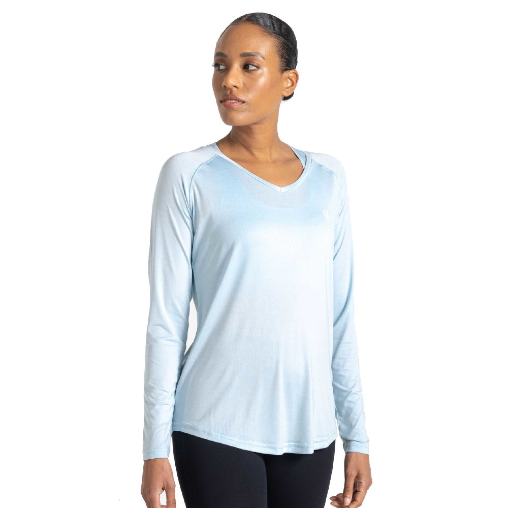 Dare 2b Womens Discern Wicking Long Sleeve Running T Shirt 14 - Bust 38’ (97cm)