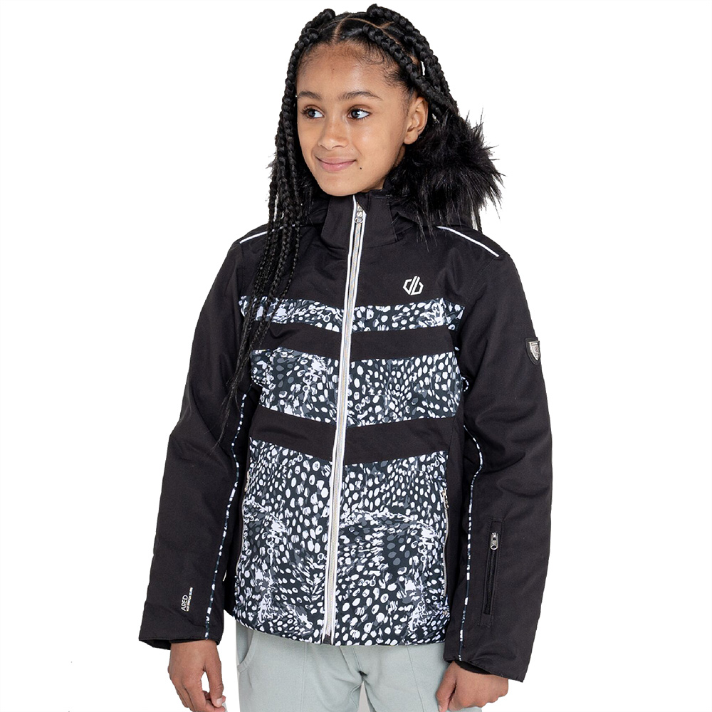 Dare 2b Girls Belief Waterproof Breathable Hooded Ski Coat 5-6 Years- Chest 24’, (60cm)