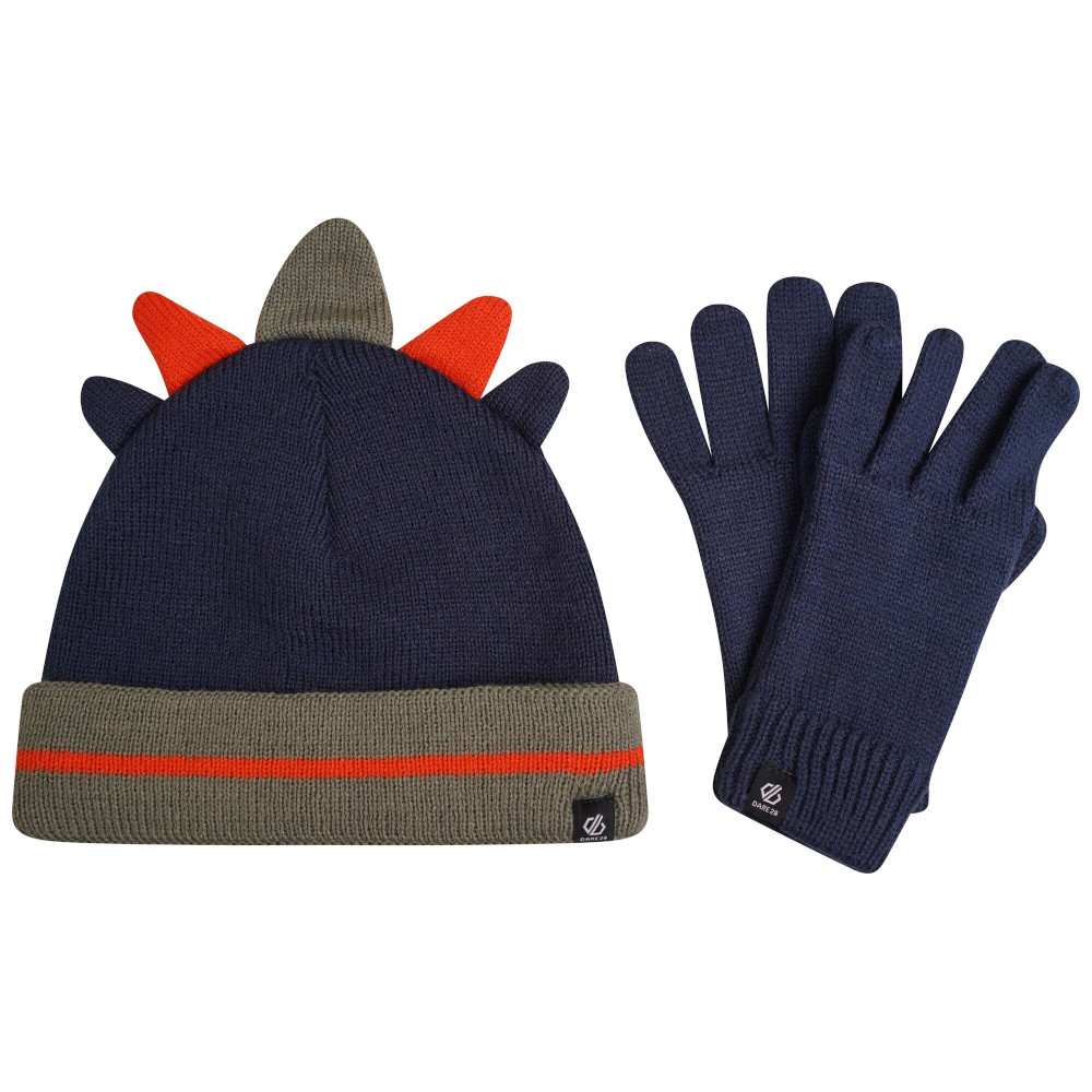 Dare 2B Boys Brighten Knitted Dinosaur Hat Gloves 7-10 Years
