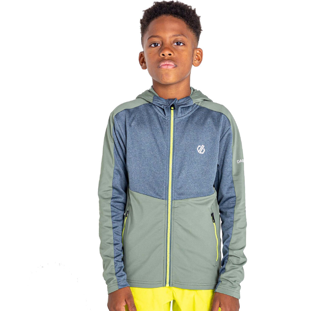 Dare 2B Boys Hastily Core Stretch Quick Dry Full Zip Hoodie 5-6 Years - Chest 59-61cm (Height 110-116cm)