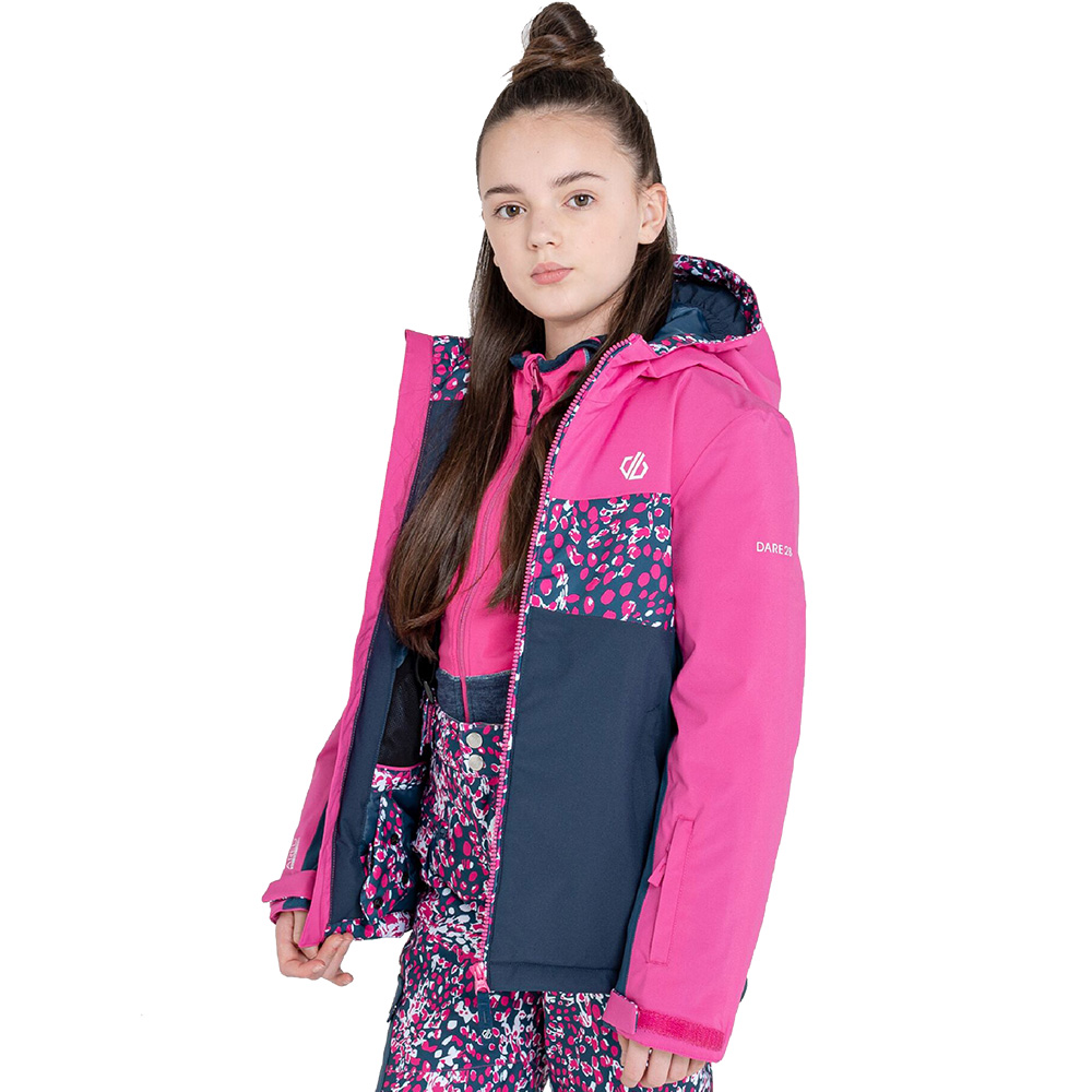 Dare 2b Girls Humour Waterproof Breathable Hooded Coat 3-4 Years- Chest 22’, (57cm)