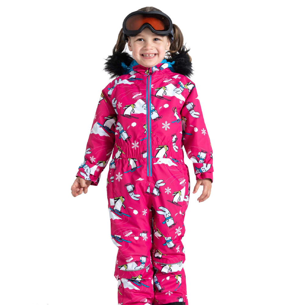 Dare 2B Girls Snowplay Waterproof Insulated Hooded Snowsuit 7-8 Years