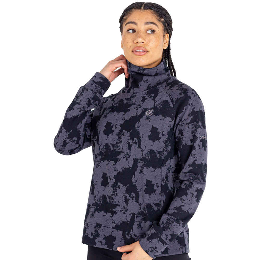 Dare 2B Womens Offline Soft Touch Printed Fleece Sweater UK 12- Bust 36’, (92cm)