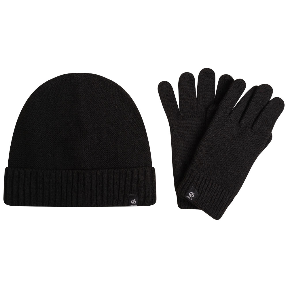 Dare 2B Womens Necessity Knitted Beanie Hat Gloves Set One Size