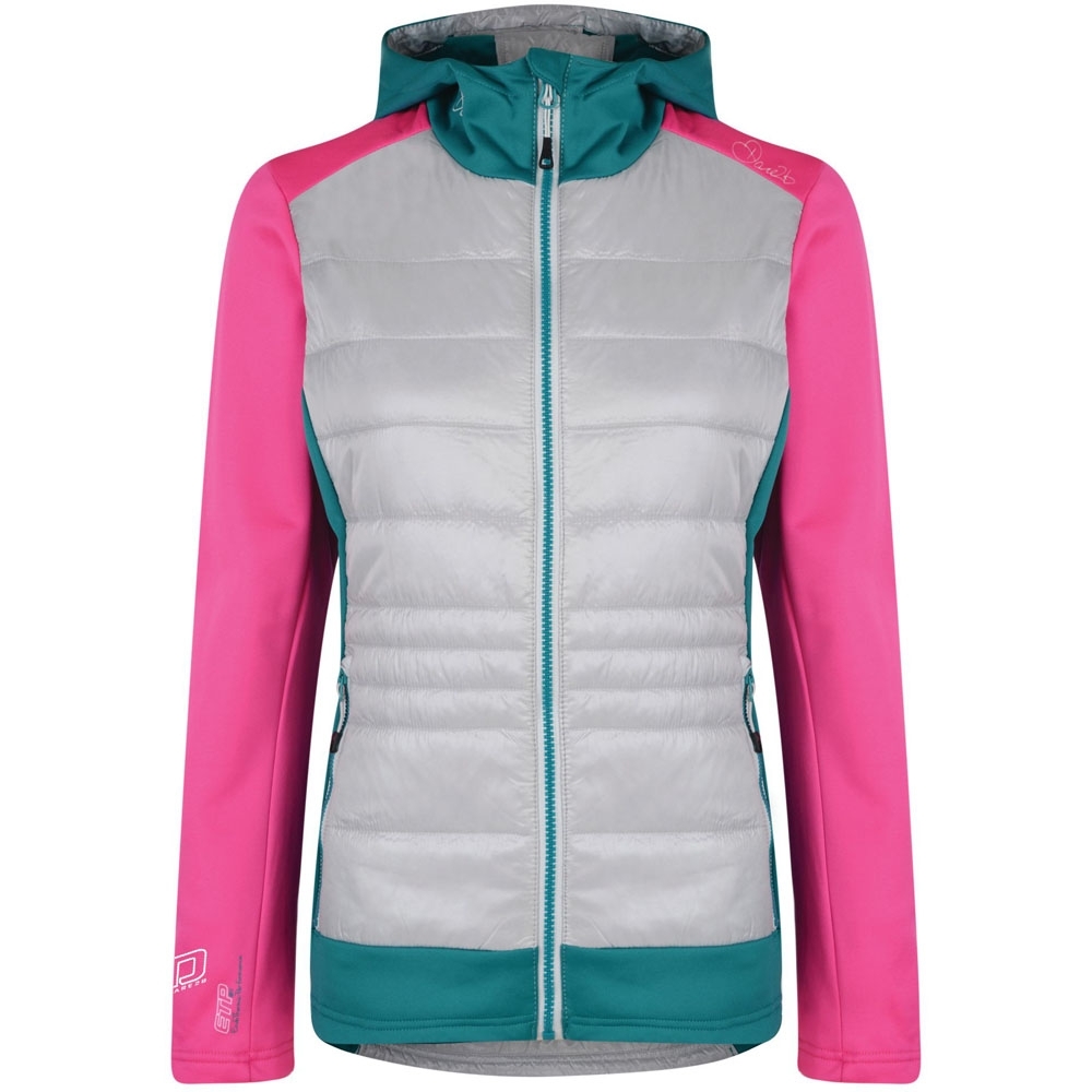 Dare 2b Womens/Ladies Inset Insulated Hooded Hybrid Jacket Coat 8 - Chest 24 (61cm)