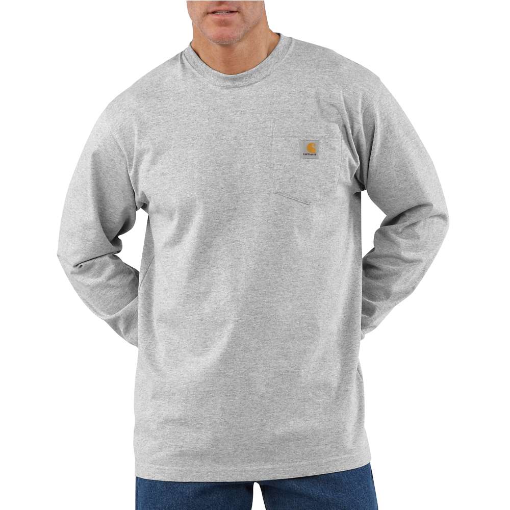 Carhartt Mens Workwear Pocket T Shirt Long Sleeve T Shirt L - Chest 42-44’ (107-112cm)