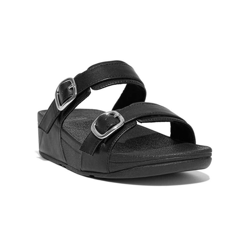 Fitflop Womens Lulu Adjustable Leather Slides UK Size 4 (EU 37)