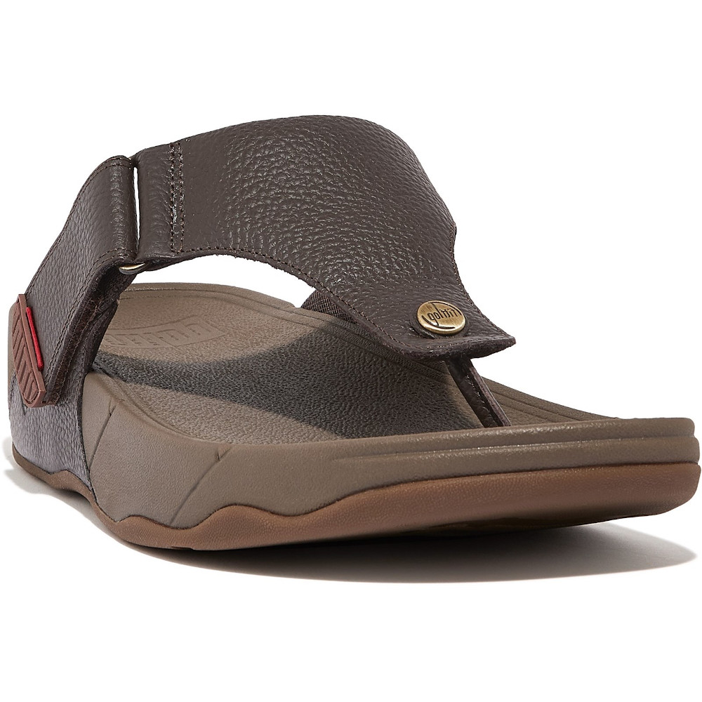 Fitflop Mens Trakk II Leather Toe Post Sandals UK Size 8 (EU 42)