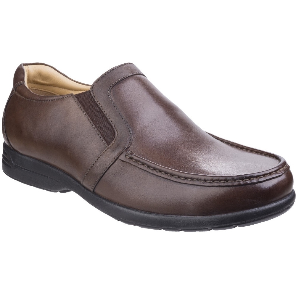 Fleet & Foster Mens Gordon Dual Fit Moccasin Leather Loafer Shoes UK Size 10 (EU 44, US 10.5)