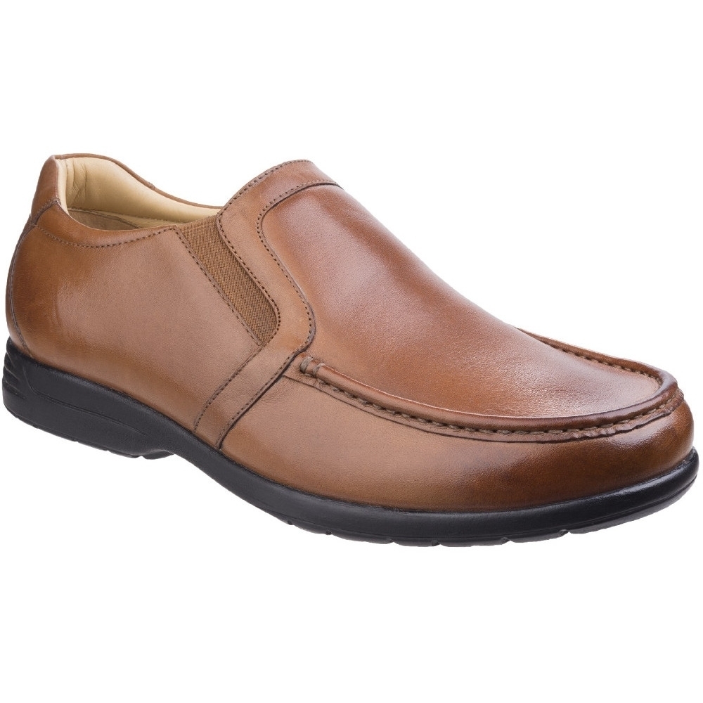 Fleet & Foster Mens Gordon Dual Fit Moccasin Leather Loafer Shoes UK Size 9 (EU 43, US 9.5)