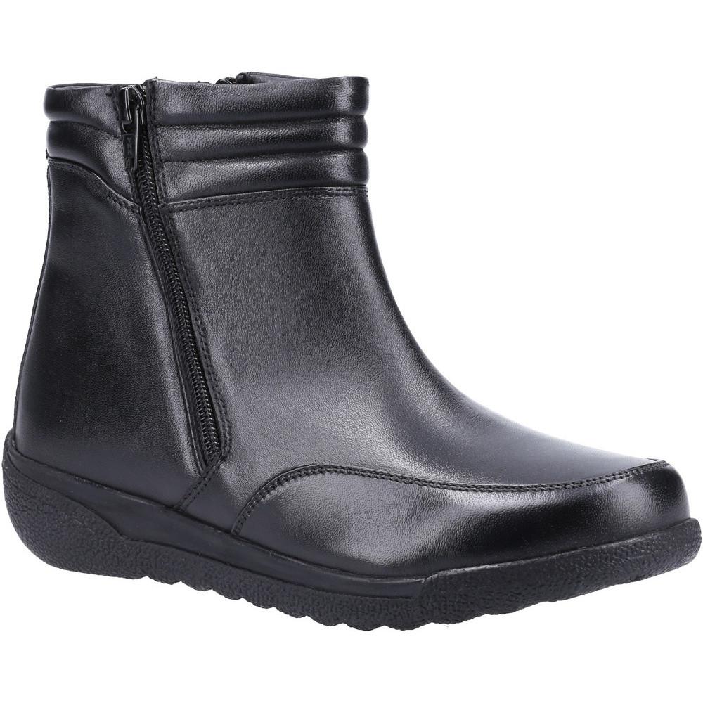 Fleet & Foster Womens Morocco Twin Zip Leather Ankle Boots UK Size 6 (EU 39)