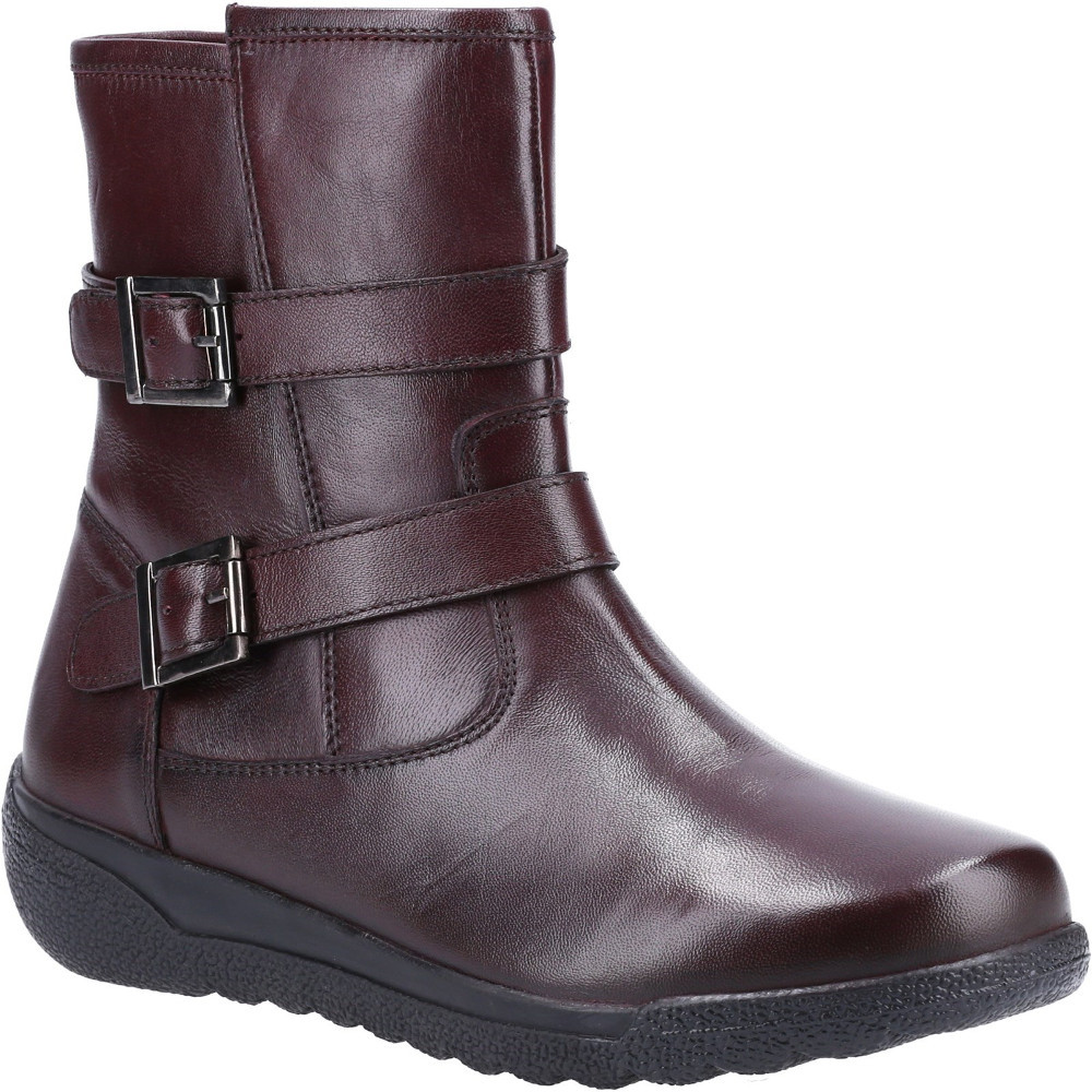 Fleet & Foster Womens Zambia Zip Up Leather Mid Boots UK Size 3 (EU 36)