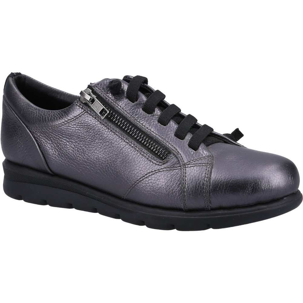 Fleet & Foster Womens Polperro Slip On Zipped Leather Shoes UK Size 7 (EU 40)