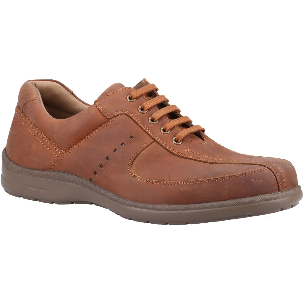 Fleet & Foster Mens Bob Memory Foam Leather Shoes UK Size 9 (EU 43)