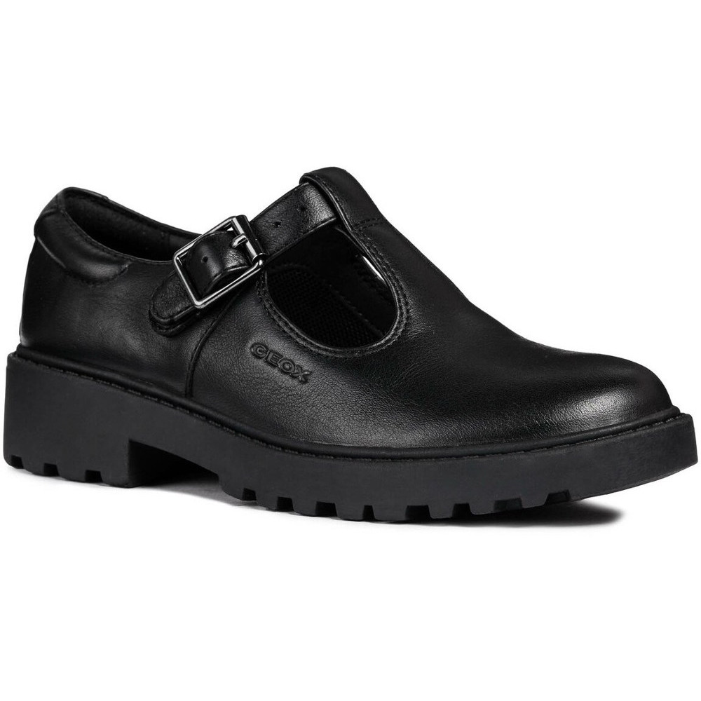 Geox Girls J Casey G. E Buckle Leather Mary Jane Shoes UK Size 5 (EU 38)