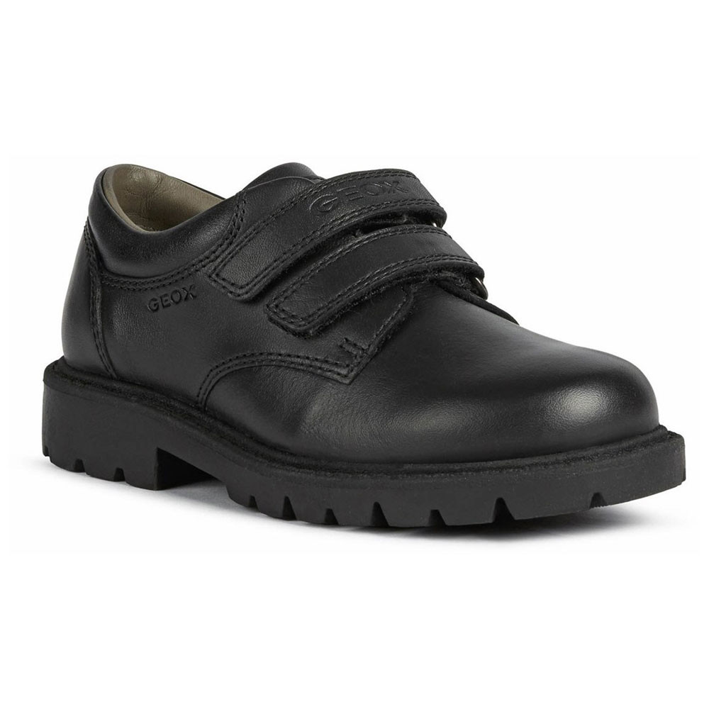 Geox Boys Shaylax Leather School Shoes UK Size 1.5 (EU 34)