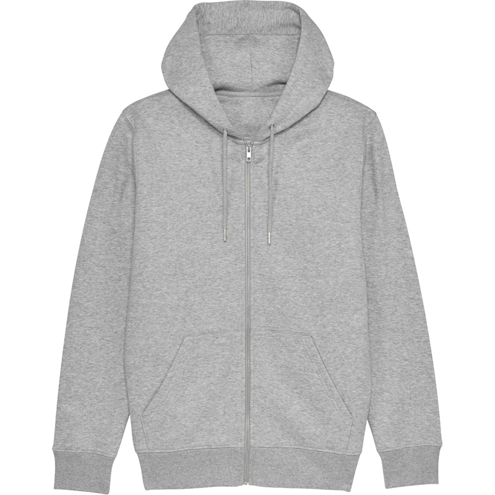 greenT Mens Organic Cultivator Iconic Zip Up Sweater Hoodie S- Chest 36-38’ (92-97cm)