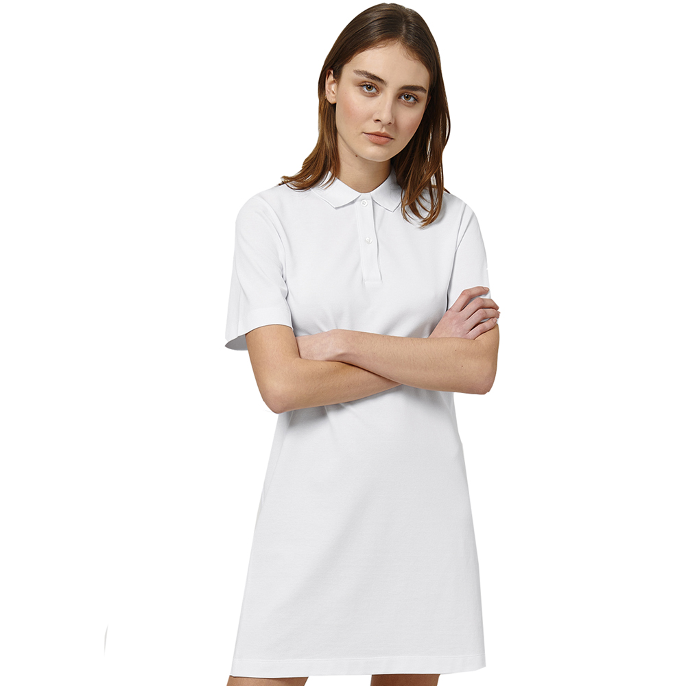 greenT Womens Organic Cotton Paiger Pique Polo Dress XS- UK 8