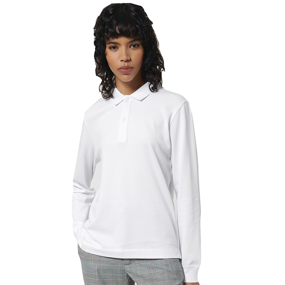 greenT Womens Organic Cotton Prepster Long Sleeve Polo Shirt XL- Bust 43-45’