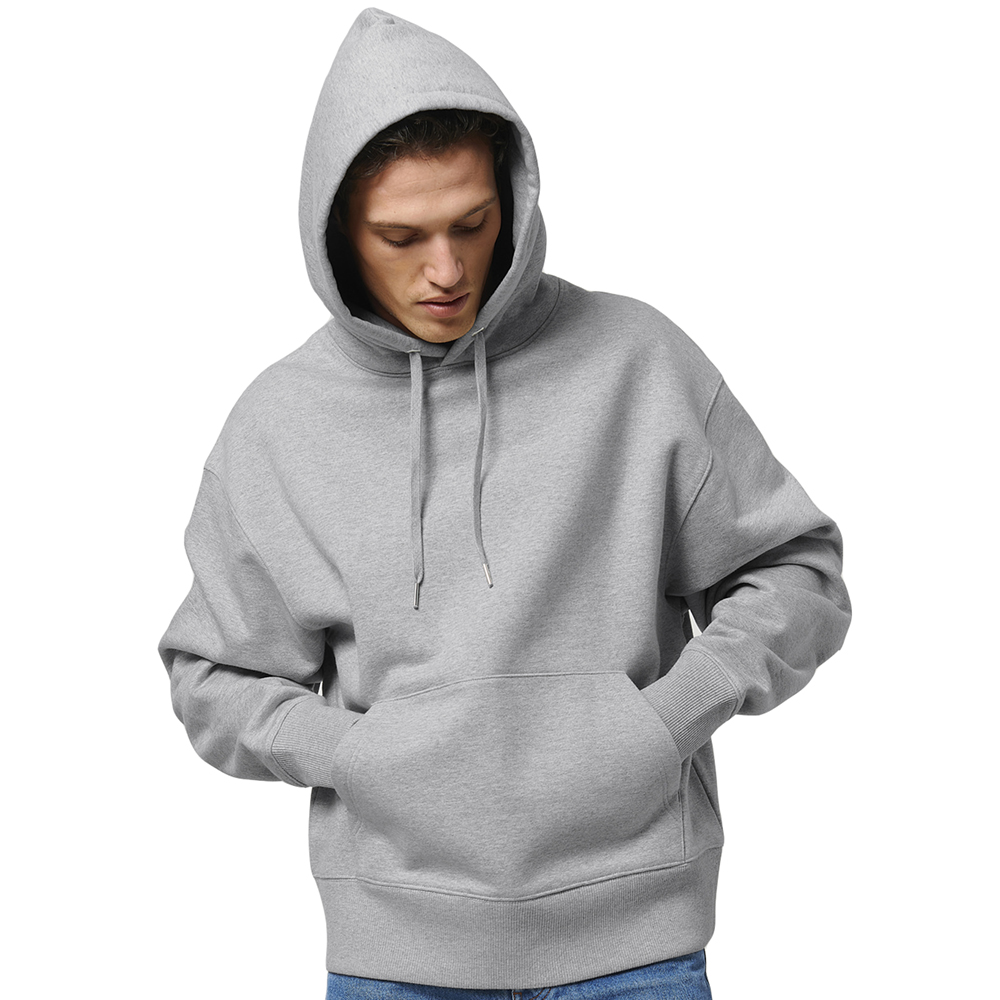 greenT Mens Organic Cotton Slammer Heavy Pullover Hoodie XS- Chest 34-36’