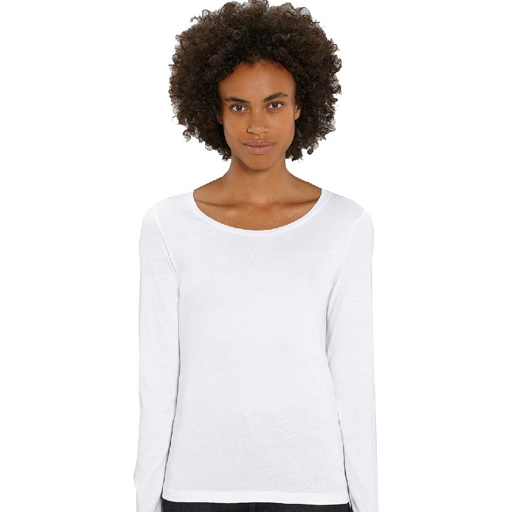 greenT Womens Organic Cotton Singer Long Sleeve T Shirt M- UK 12