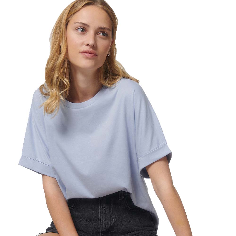greenT Womens Organic Cotton Collider Oversized T Shirt XS- UK 8