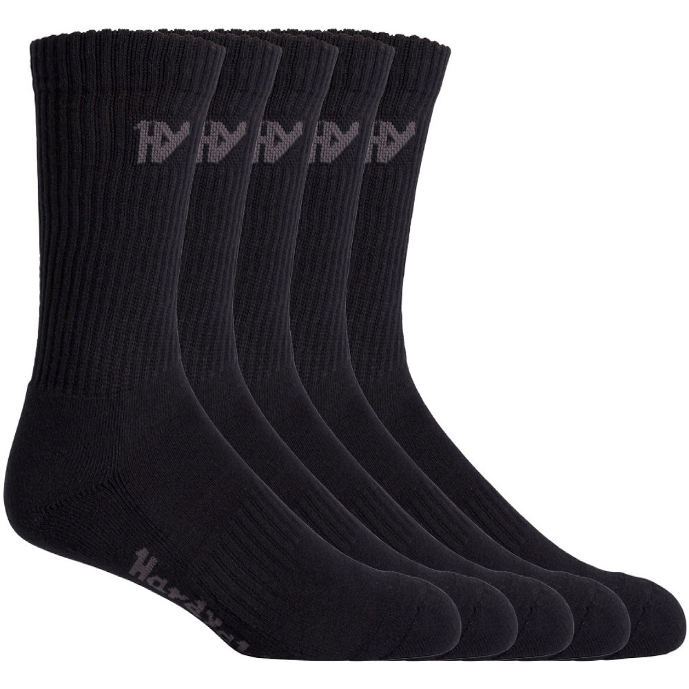 Product image of Hard Yakka Mens Crew Five Pack Breathable Work Socks One Size